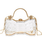 Bow Shape Clear Acrylic Clutch