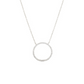 Paved CZ Circle Necklace