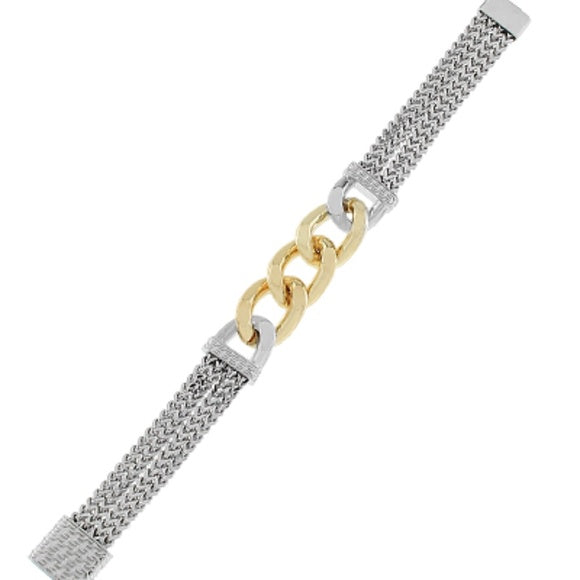 Two Tone Chain Bracelet