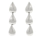 Linear Teardrop Trio Earrings