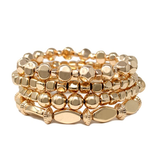 4 Row Multi Shape Bracelet