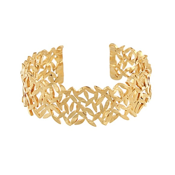 Wide & Linked Geo Cuff