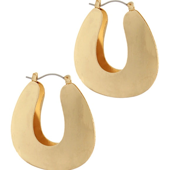 Bold U Shape Hoops