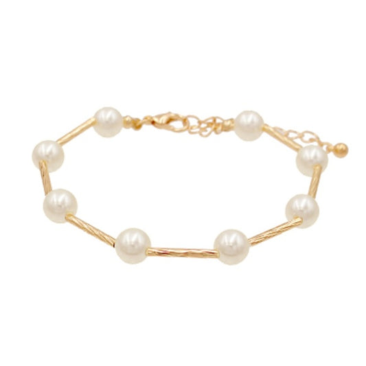 6mm Pearl Bar Bracelet