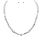 Crystal Station Square Chain Necklace