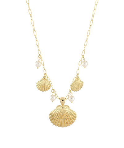 Sea Shell & Pearl Necklace