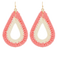 Wrapped Raffia Teardrop Earrings