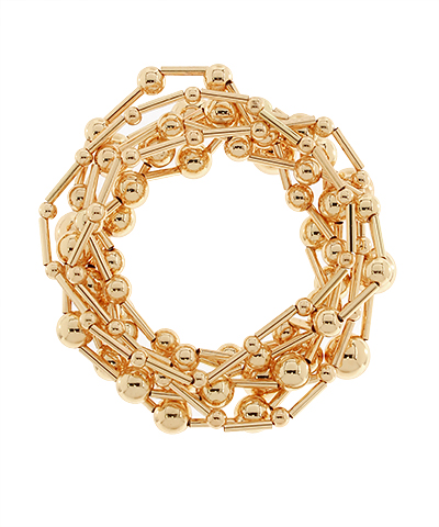 7 Row Multi Sizes Ball Accent Bracelet