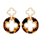 Clover Acetate 2 Drop Earrings