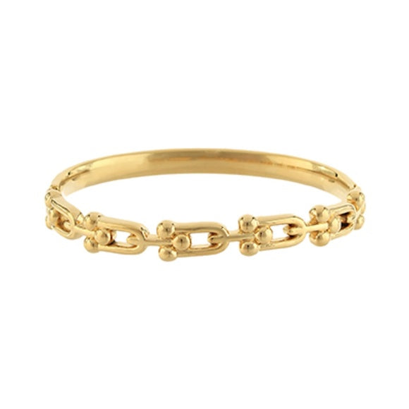 U Link Chain Shape Bangle Bracelet