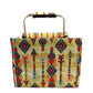 Canvas Tribal Arrow Market Basket