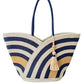 Curved Line Jute Tote