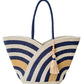 Curved Line Jute Tote