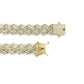 20” Exquisite 925  Sterling Silver Iced Out Rhodium Miami Cuban Link Chain