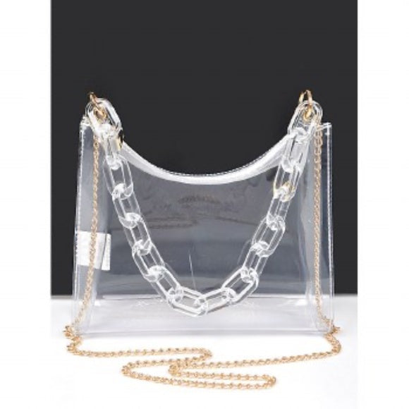 Fashion Clear Messenger Shoulder Bag