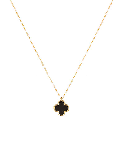 Shell Clover Pendant Necklace