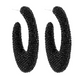 Pave Gradualed Oval Hoops