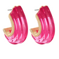 Ribbed Chunky Ice Open Hoops