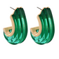 Ribbed Chunky Ice Open Hoops