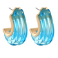 Ribbed Chunky Ice Open Hoops