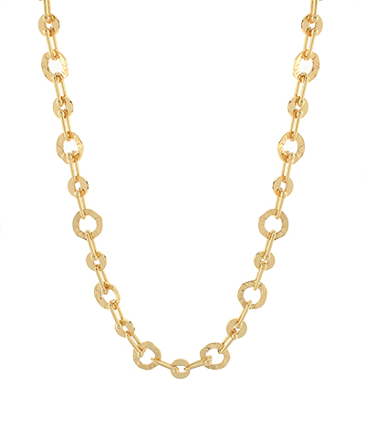 U link & Circle Chain Necklace