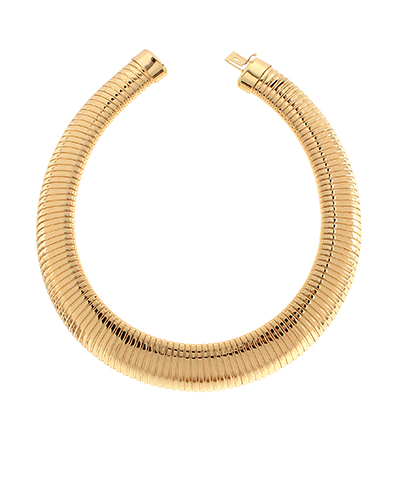 Chunky Omega Choker & Half Open Hoops Set