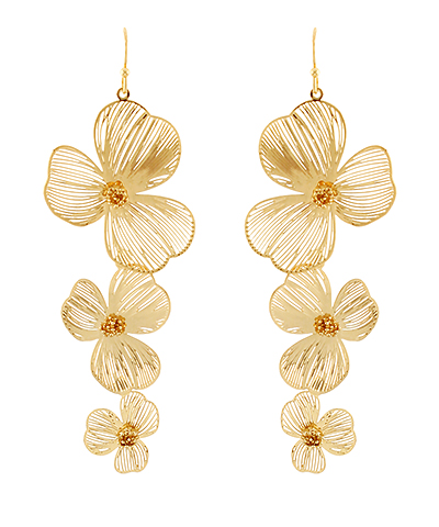 Filigree Flower Jewelry Set – Earrings &Necklace