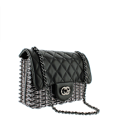 Pewter Crossbody Handbag